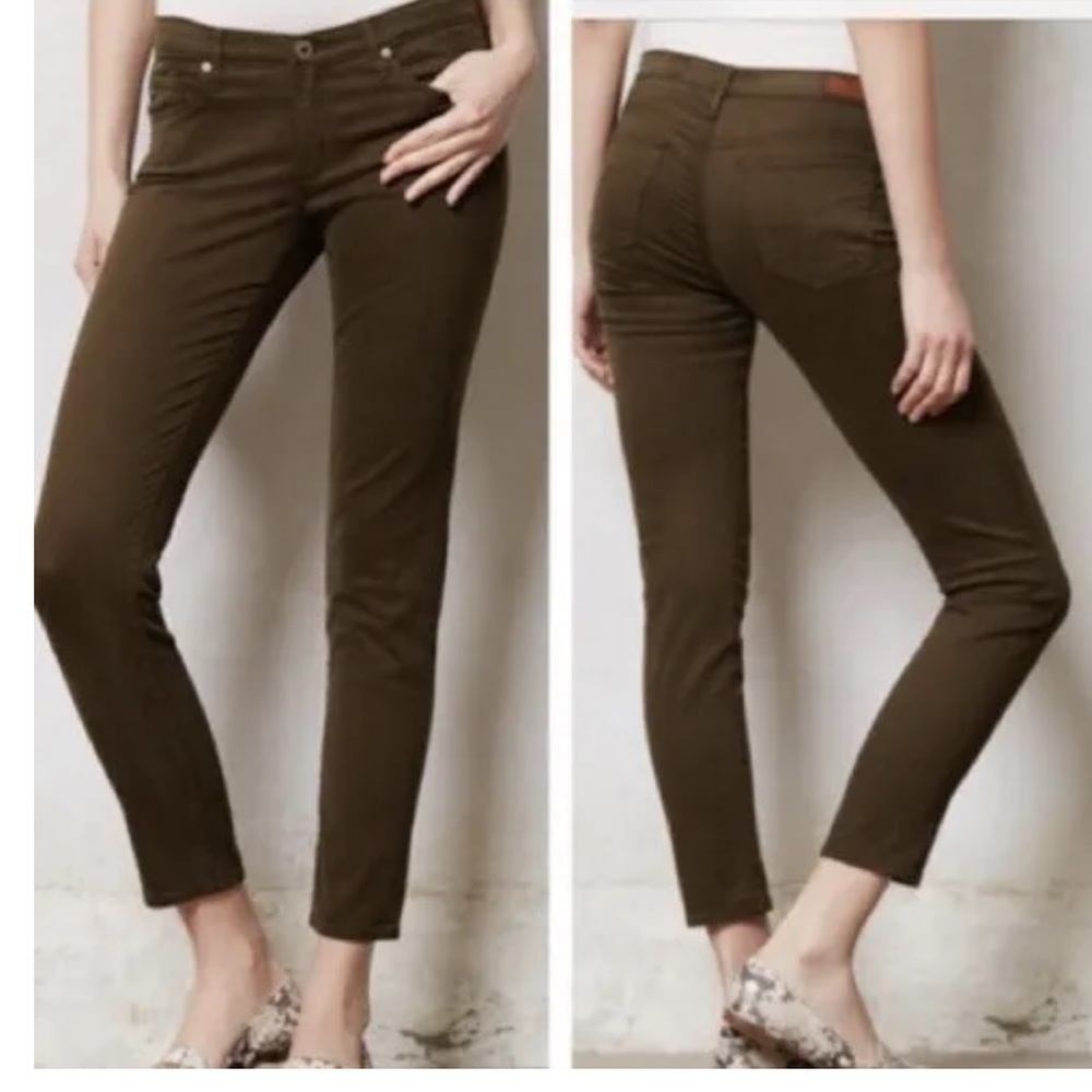 AG Olive Green Straight Leg Jeans NWOT